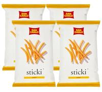 4X San Carlo Sticki Vivace Patatine Fiammifero Gusto Paprika Senza Glutine (Gluten Free) 70g
