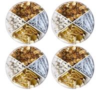 4X Scatola Ufficio Molle A Più Usi Fermagli Ufficio Puntine Da Disegno