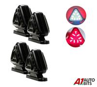 4X Scuro LED Mini Indicatore Laterale Posteriore Profilo Triangolo Luci 12V 24V
