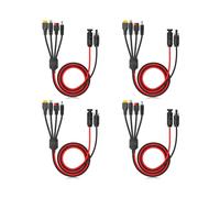 4X Sdoppiatore Cavo Prolunga Connettore Pannello Solare 4 In 1 per Connettore Anderson Adattatore CC Spina di Alimentazione XT60 Femmina Conn