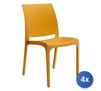 4x Sedia da esterno Bica VOLGA Senape 300.8