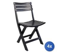 Progarden Sedia Pieghevole Progarden Birki Bir80can Antracite (44 X 41 X 78 Cm)