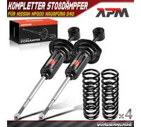 4x Serie Completa Ammortizzatori Anteriore Per Nissan NP300 Navara D40