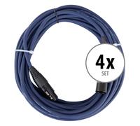 4x Set Cavo DMX XLR 3 Poli Effetti Luci DJ PA Audio Microfoni Professionale 10M