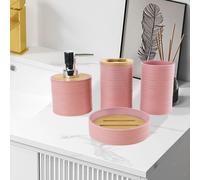4x Set di accessori per il bagno Porta spazzolino per il piano del mobiletto