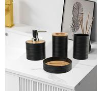 4x Set di accessori per il bagno Porta spazzolino per il piano del mobiletto