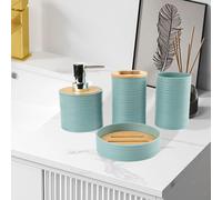 4x Set di accessori per il bagno Porta spazzolino per il piano del mobiletto