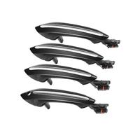 4X Set Di Maniglie Esterne Nere Porte Per BMW Serie 5 6 7 F07 F10 F11 F06 F12 F13 F01 F02 51217231931 51217231934 Antiscivolo(Black)
