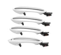 4X Set Di Maniglie Esterne Nere Porte Per BMW Serie 5 6 7 F07 F10 F11 F06 F12 F13 F01 F02 51217231931 51217231934 Antiscivolo(White)