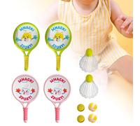 4x set di racchette da badminton per bambini con palla e volano per il