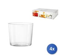 4x Set H&H 6 bicchieri in vetro Starc liquore Cc 190
