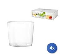 4x Set H&H 6 bicchieri in vetro starck vino Cc 270