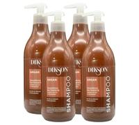 4x Shampoo Nutriente ARGAN Per Capelli Secchi e Disidratati. Con Oli Di Argan e Macadamia, Formula Professionale Con Acido Ialuronico 500ml