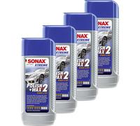 4X SONAX 02071000 XTREME Polish+Wax 2 Hybrid NPT Politur Wachs 250 Ml
