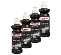 4x SONAX 02731410 Linea Professionale Glasspolish Vetro Dischi Detergente 250 ML