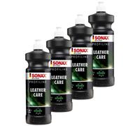 4X SONAX 02823000 PROFILINE LeatherCare Cura Del Cuoio Protezione UV 1 Litro