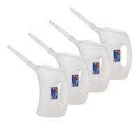 4X SONAX Misurino Misuratore Per Olio Con Tubo Flessibile 2 Litri