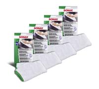 4x SONAX Panno Microfibra per Interni in Tessuto e Pelle 83 g