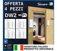 4x Sonoff DW2 Wi-Fi Sensore Porta Finestra Intelligente Wireless eWeLink Bundle
