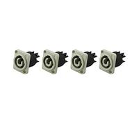 4x Soundsation Lockable Power Connector Chassis Bianco Power Out 20A