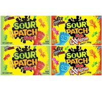 4x Sour Patch 2 Varietà Confezione Mix Al Gusto Di Teatro Scatola Morbido &