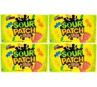 4x Sour Patch Bambini Teatro Scatola Morbido & Chewy Candy 99g Acerbe Then Dolce