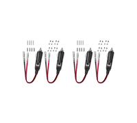 4x Spina Accendisigari Sostitutiva per Auto da 12 V/24 V con Cavo e Cablaggio, Terminale A Testa Singola, Cavo di Alimentazione DIY per Accendisigari