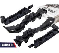 4x STAFFA GUIDA SOPPORTO PARAURTI ANTERIORE DESTRA SINISTRA PER RENAULT LAGUNA 3