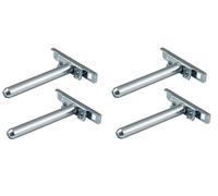 4x Staffe per mensole Invisibile Regal Boden-Träger Scaffale Parete Montagio