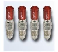 4x Stahlbus Schnell-Entlüfterschraube Valvola di Sfiato M10x1.0x14 + Taglio