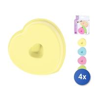 4x Stampi Cuore Silicone Pastel Cm12 Habi