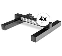 4x Stand PAR Stativo da Pavimento per Fari Faro Spot LED Effetti Luce Lampada