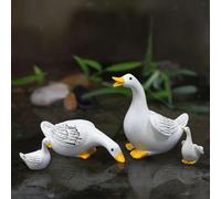 4x statuette in resina animali sculture cortile corridoio famiglia anatre
