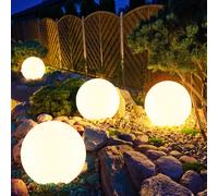 4x Steh Supporto Plug-In Illuminazione Solare Cortile Giardino Esterno Lampe LED