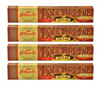 4X Strega Pan di Torrone al Rhum Pan di Spagna Imbevuto di Rhum e Ricoperto di Cioccolato Fondente 150g