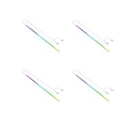4X Striscia LED Barra Luminosa Magnetica per Computer 5V/3PIN ARGB Striscia Luminosa per Scheda Madre Barra Luminosa Colorata per Atmosfera DIY per