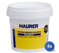 4x STUCCO BIANCO IN PASTA MAURER KG 5