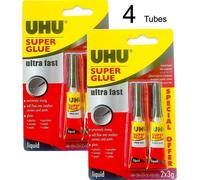 4x Super Colla Liquido Extra Forte Adesivo Tutti Scopo Legno Plastica Metallo
