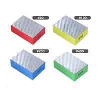 4x Tampone Blocco Mano Lucidante Diamantato per Piastrelle Vetro Levigatura Disc