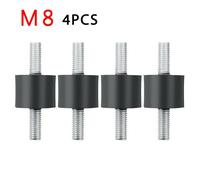 4X Tampone In Gomma Antivibrazioni Silent Block Tampone E Metallo M5 M6 M8