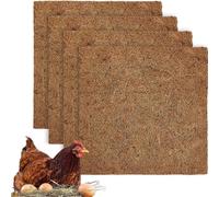 4x Tappetini per nidificazione per polli, lettiera multiuso unità abitative,