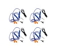 4X Tappi per Le Orecchie Auricolari per Lavoro, Soppressione del Rumore, Protezione 'Udito, Cantieri Edili, Luoghi Rumorosi Blu