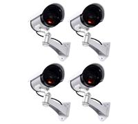 4X TELECAMERA FINTA DOME DUMMY CAMERA CON LED IR LAMPEGGIANTE VIDEOSORVEGLIANZA
