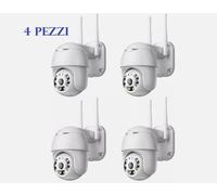 4X TELECAMERA IP CAM PTZ WIFI Camera DOME Wireless ESTERNO APP YOOSEE MICRO SD