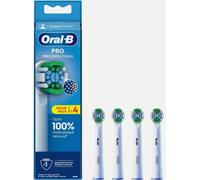 Oral-B Pro Precision Clean - Testina per spazzolino elettrico, a forma di X e setole angolate per una rimozione più profonda della placca, confezione da 4, colore: bianco