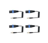 4X Tipo di Bloccaggio da 3,5 mm Un 3,5 mm Uscita Microfono da TRS Un XLR Maschio Cavo Audio Universale per Ricevitori Wireless