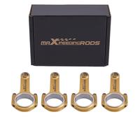 4x Titanizing Bielle forgiate + bulloni ARP 2000 for Porsche 912 356 2.0 136mm