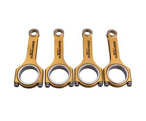 4x Titanizing H-Schaft Bielle For VW AUDI 1.9 2.0 TDI PD130 PD150 144mm