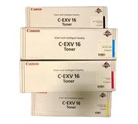 4X Toner Originale CANON CLC-4040 CLC-4141 CLC-5151 / C-EXV16 BK/C/M/Y Cartucce