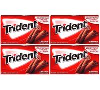 4x Trident Cannella Gusto senza Zucchero Gomma con Xilitolo Dolci Americani